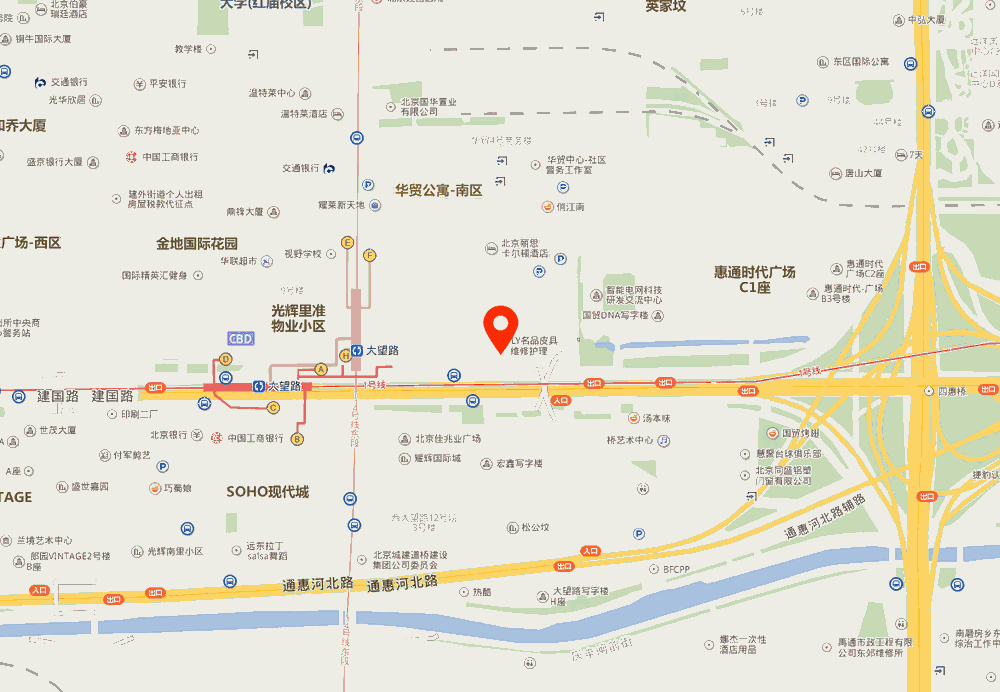 华贸中心位置地图